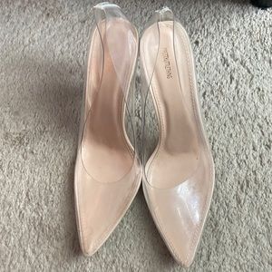 PLT Clear plastic pumps size 9
